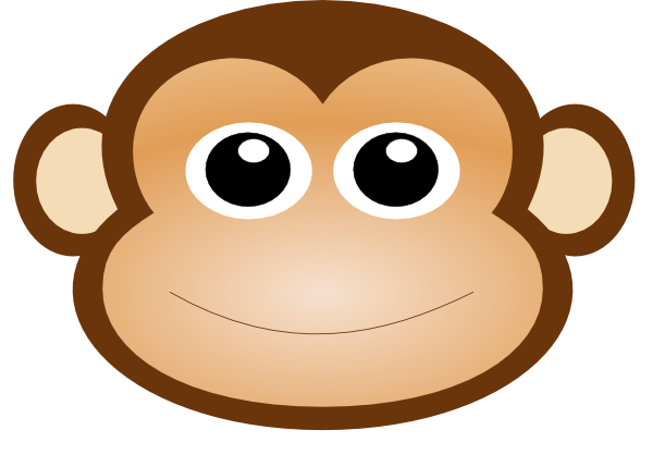 Monkey Face Clip Art At Clker Com   Vector Clip Art Online Royalty