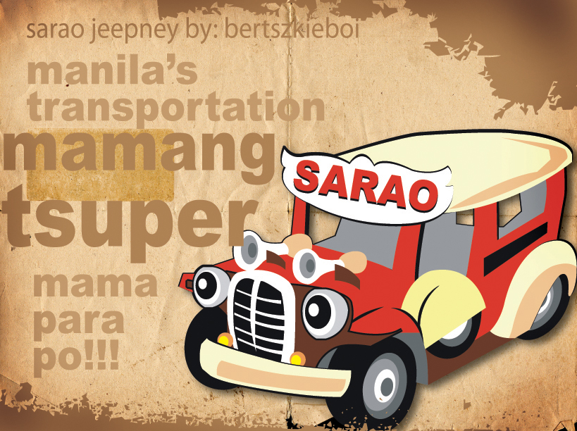 Philippine Jeepney Cartoon