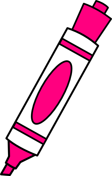 Pink Color Marker Clip Art