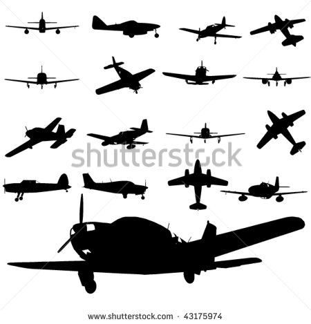 Plane Silhouette Stock Photos Illustrations And Vector Art
