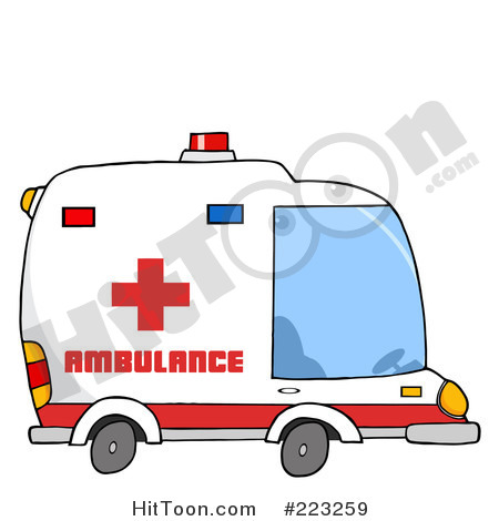 Royalty Free  Rf  Clipart Illustration Of An Ambulance Vehicle  223259