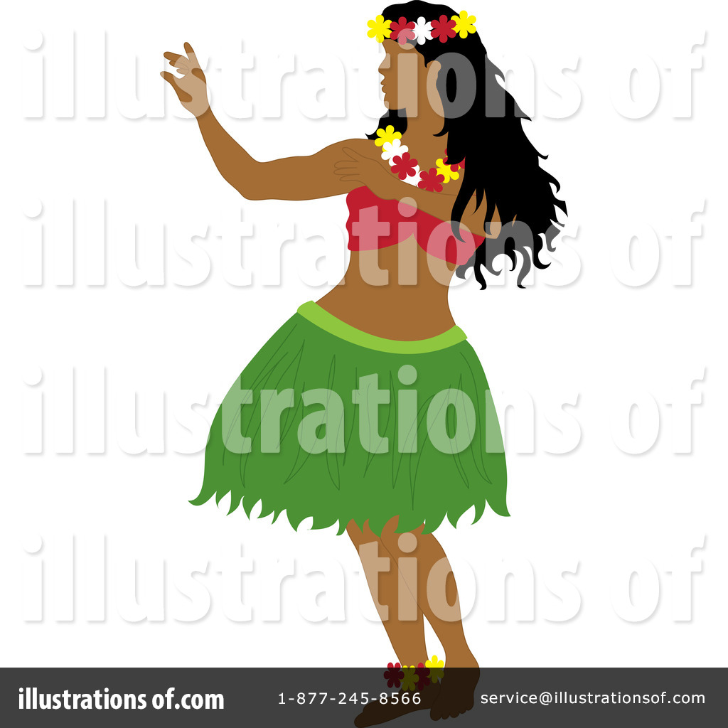 Royalty Free Rf Hula Dancer Clipart Illustration By Pams Clipart Stock
