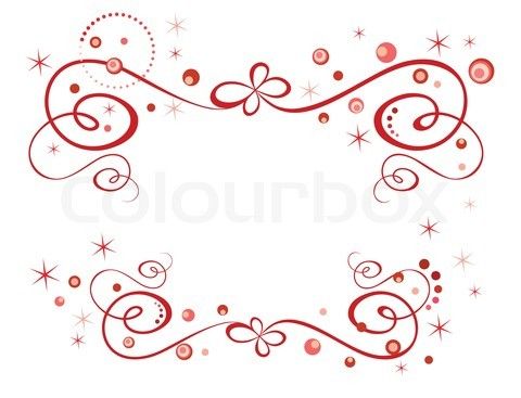 Vector Of  Red Holiday Border  On Colourbox