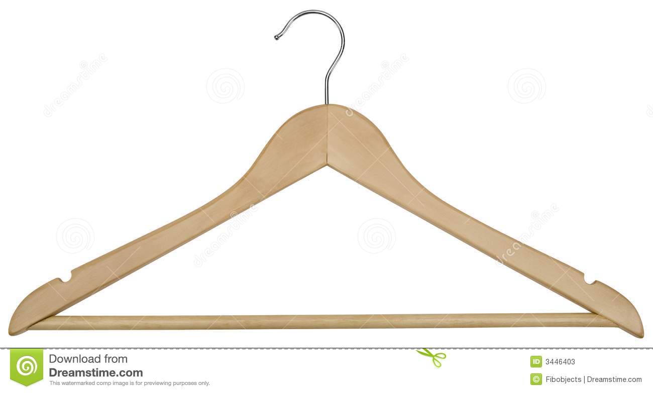 Wooden Hanger   Hand Made Clipping Path Included