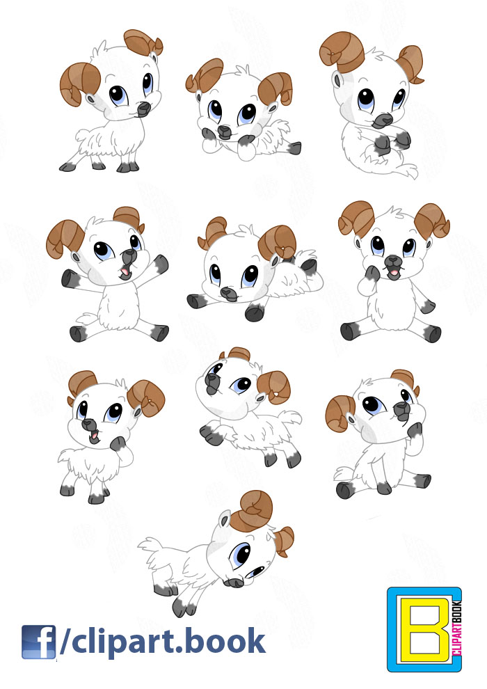 Baby Ram Illustration   Free Clipart Book Clip Art Free Images