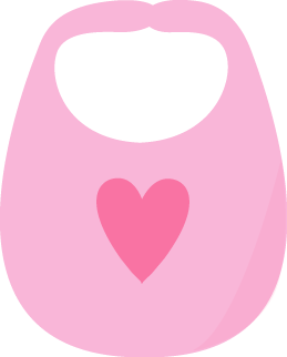 Bib Clip Art   Pink Baby Bib With A Pink Star On The Front Of The Bib