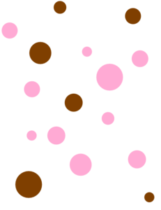 Brown   Pink Polka Dots Clip Art At Clker Com   Vector Clip Art Online    