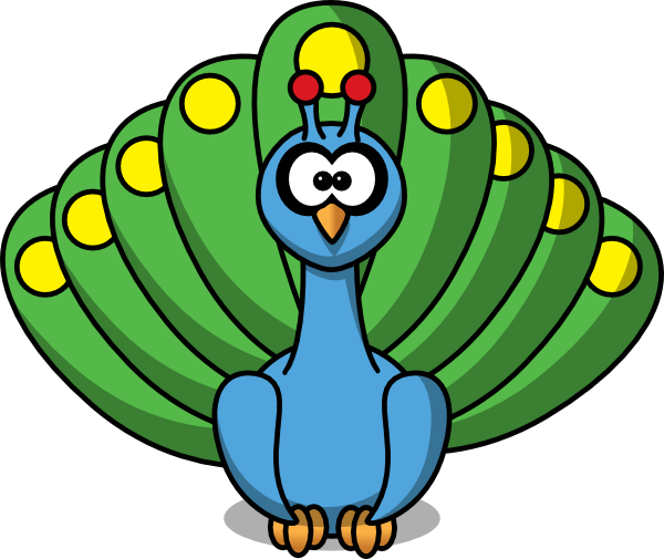 Cartoon Peacock Clip Art At Clker Com   Vector Clip Art Online