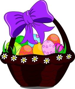 Easter Basket Clipart Image   Easter Basket Filled With Eggs