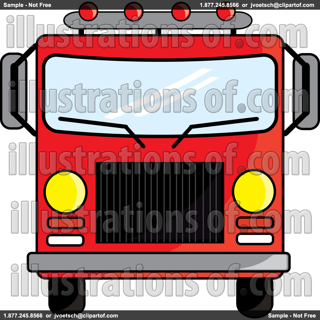 Fire Truck Clipart Royalty Free Rf Fire Truck Clipart Illustration By