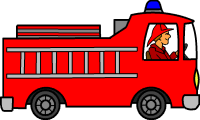 Free Fire Clipart Graphics  Fire Engine Extinguisher Truck Fire