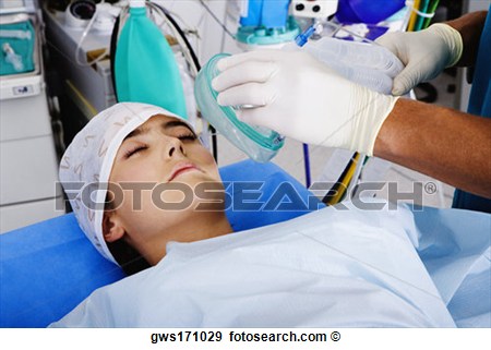 Hand Putting An Oxygen Mask On A Female Patient View Large Photo Image