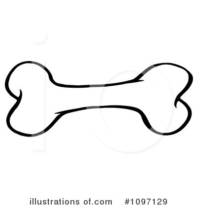 Illustrationsof Com 1097126 Royalty Free Dog Bone Clipart Illustration