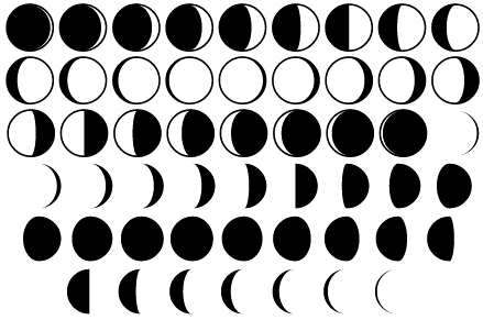 Moon Phases Clipart Video