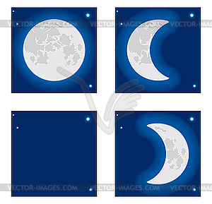 Moon Phases   Vector Image