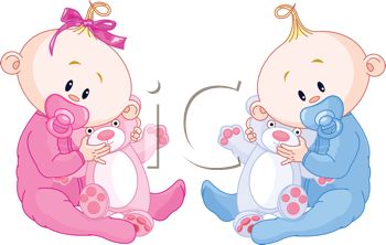New Baby Clipart   Boy And Girl Babies   Events  Baby Sprinkle   Pint
