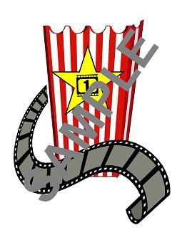 Popcorn Box   Clip Art