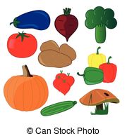 Vegetables   Vector Illustration Of Vegetables