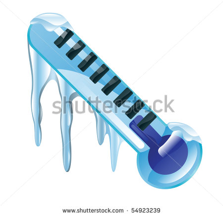 Weather Icon Clipart Freezing Cold Thermometer Illustration   Stock