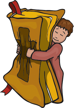 Christian Clipart   Bible Hug Clipart