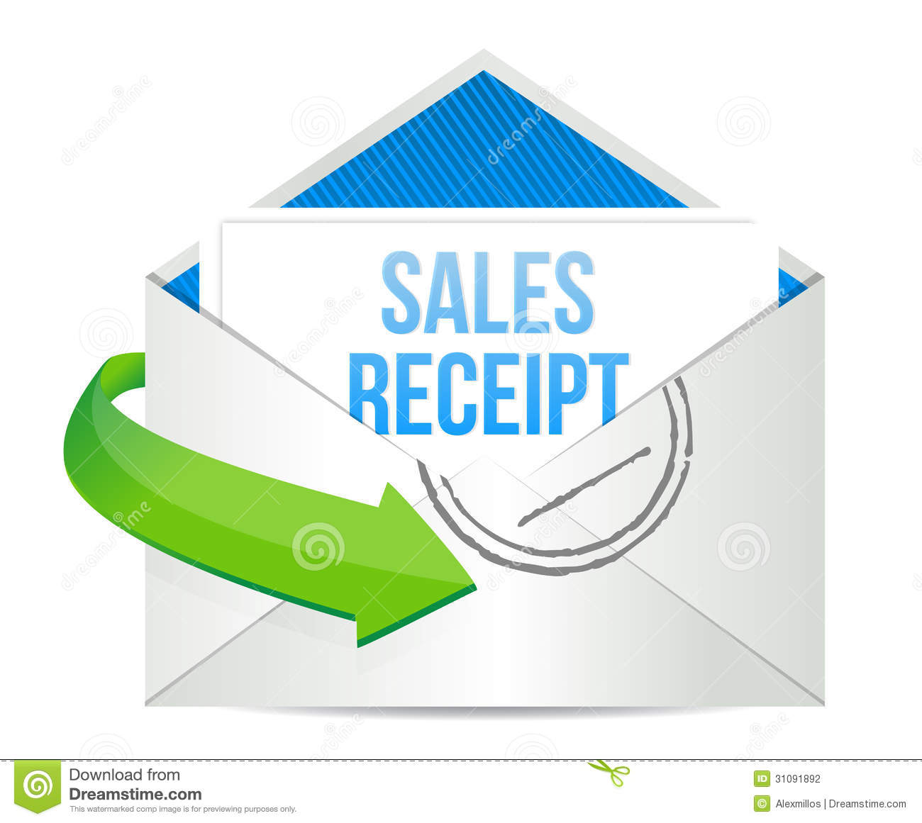 Email Sales Report Illustration Design Stock Photography   Image