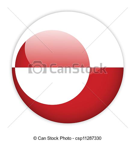 Greenland Flag Button   Csp11287330