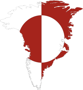 Greenland Map Flag