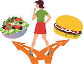 Healthy Foods Clipart Healthy Food Or Fast Food