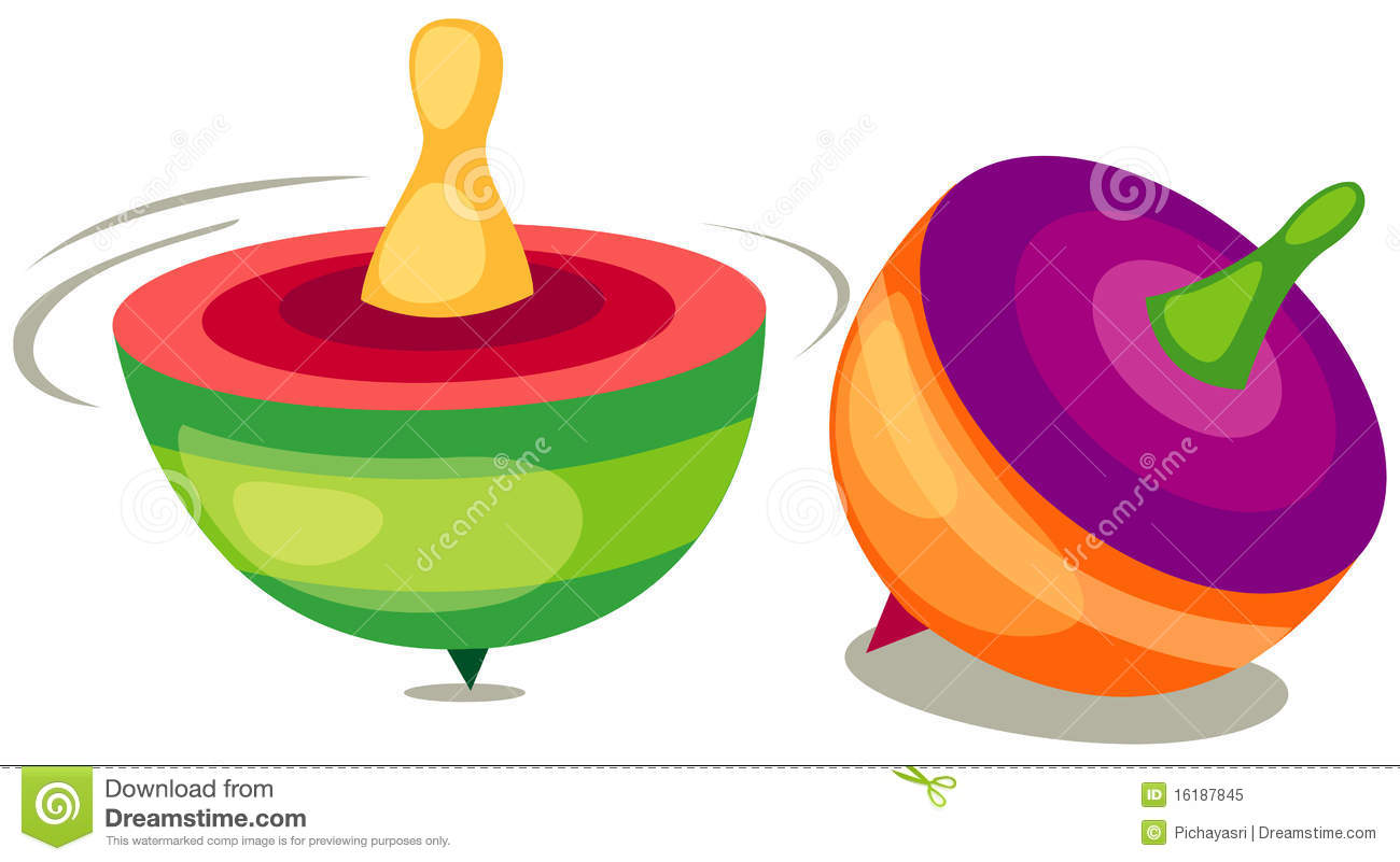 Illustration Of Isolated Toy Top On White Background