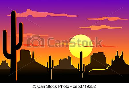 Landscape   Silhouette Illustration Of    Csp3719252   Search Clipart