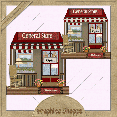 Mini General Store Clip Art Graphics By Resale Clipart    1 00