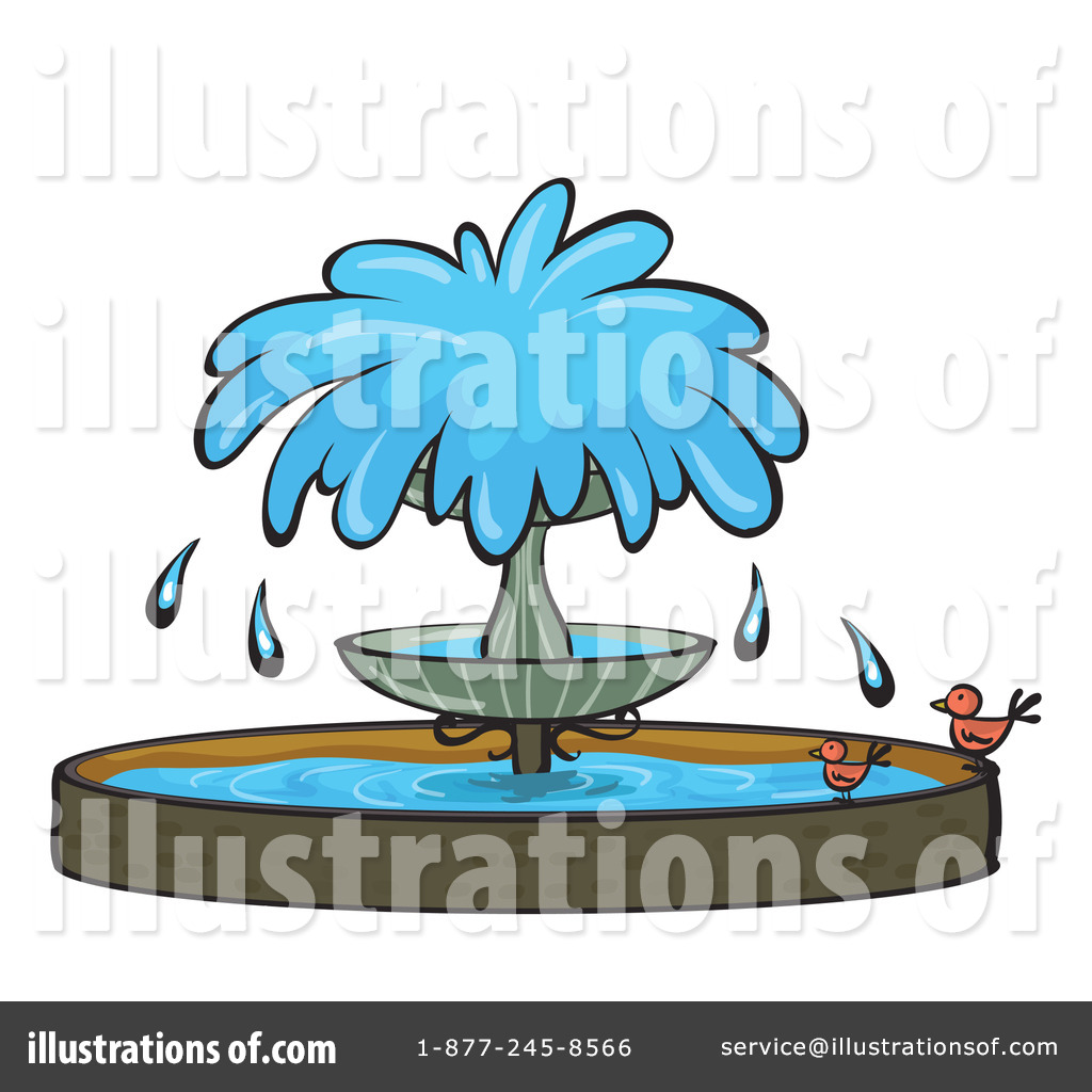 Royalty Free  Rf  Water Fountain Clipart Illustration By Colematt
