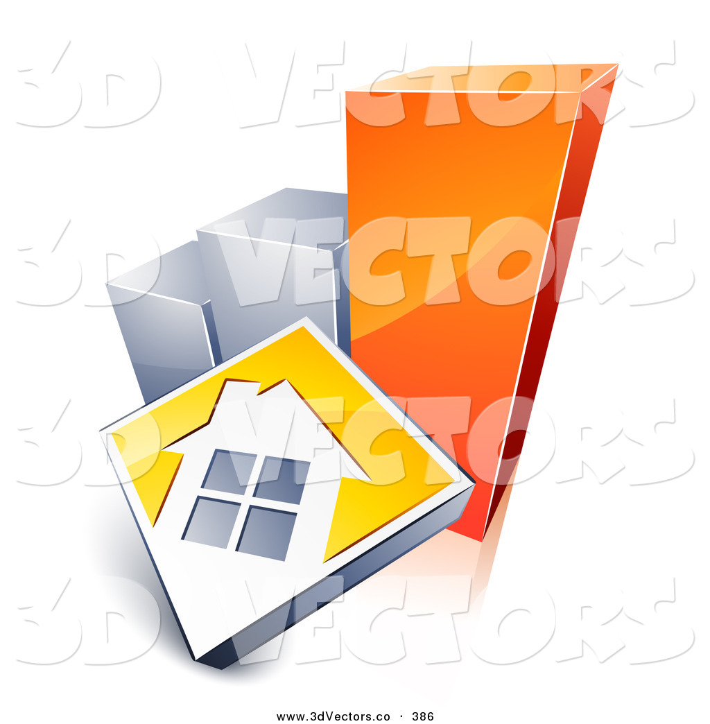 Sales Report Clipart 3d Vector Clipart Of A White