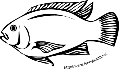 School Of Fish Clipart Black And White   Clipart Panda   Free Clipart    