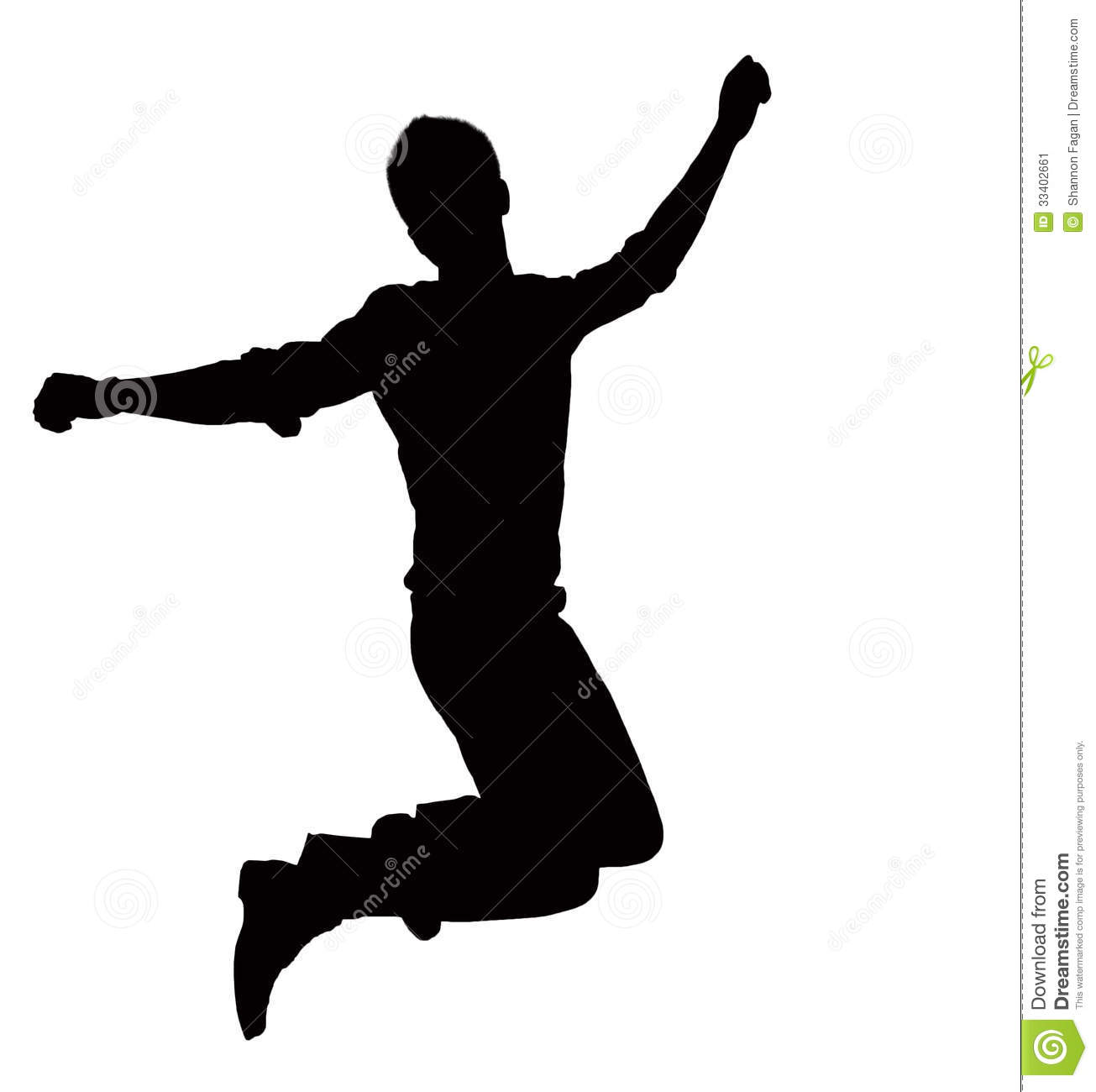Silhouette Of Businessman Jumping Mid Air  Stock Image   Image