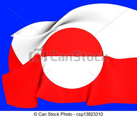 Stock Illustration   Flag Of Greenland   Stock Illustration Royalty