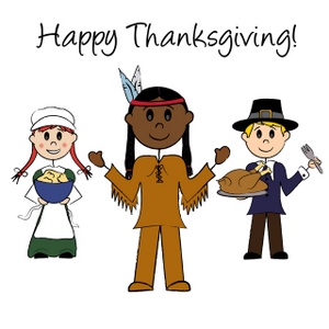Thanksgiving Clipart Image   A Native American Standing And Smiling    