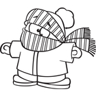 Winter Clothes Clipart Black And White   Clipart Panda   Free Clipart    