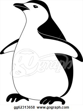Winter Penguin Clip Art Black And White   Clipart Panda   Free Clipart