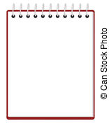 Blank Notepad Vector Clipart And Illustrations