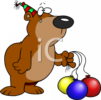 Clipart Net Cartoon Clipart Picture Of A Bear Holding Balloons And