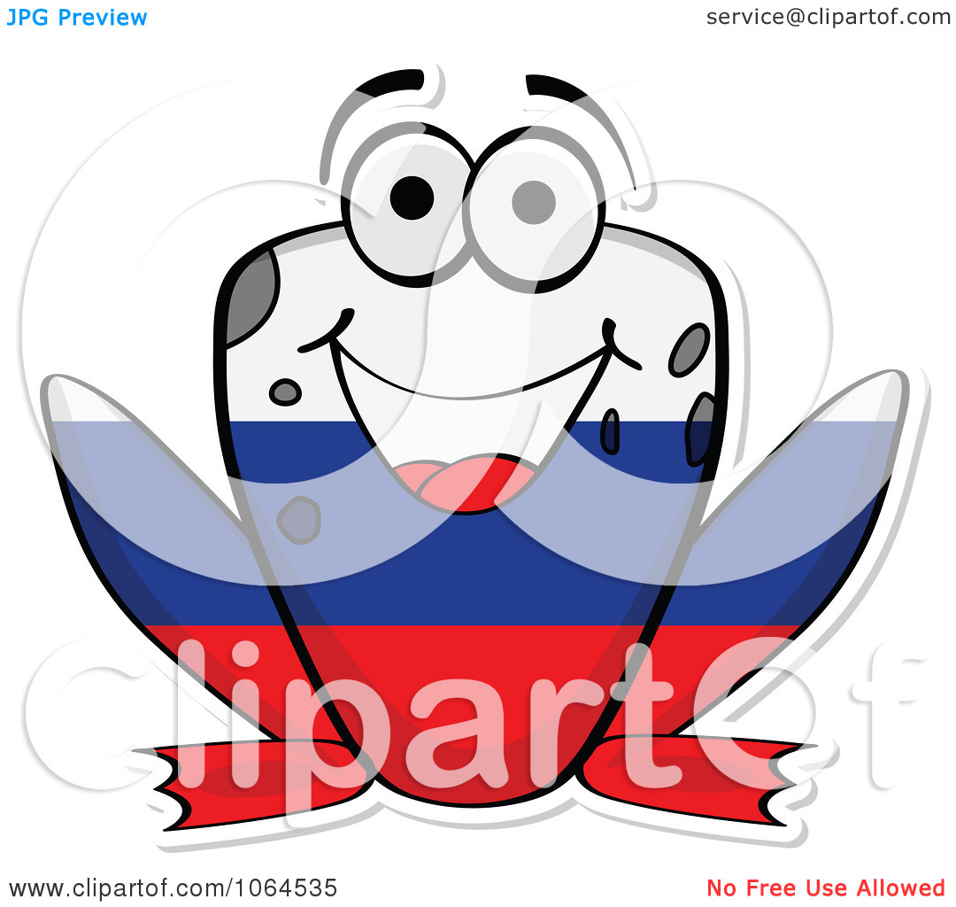 Clipart Russian Flag Frog   Royalty Free Vector Illustration By Andrei