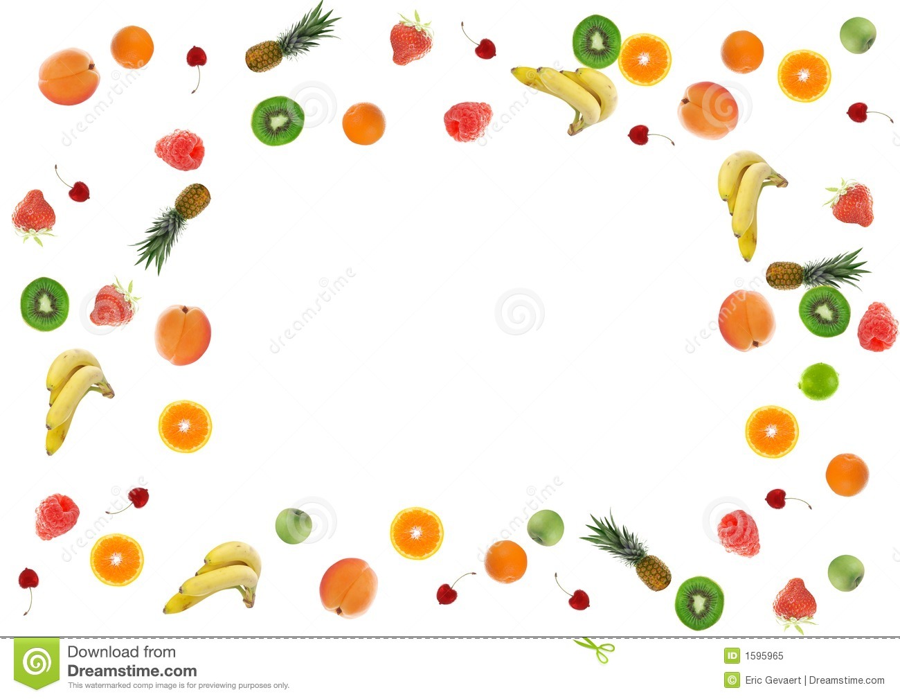 Colorful Fresh Fruit Border Royalty Free Stock Photo   Image  1595965