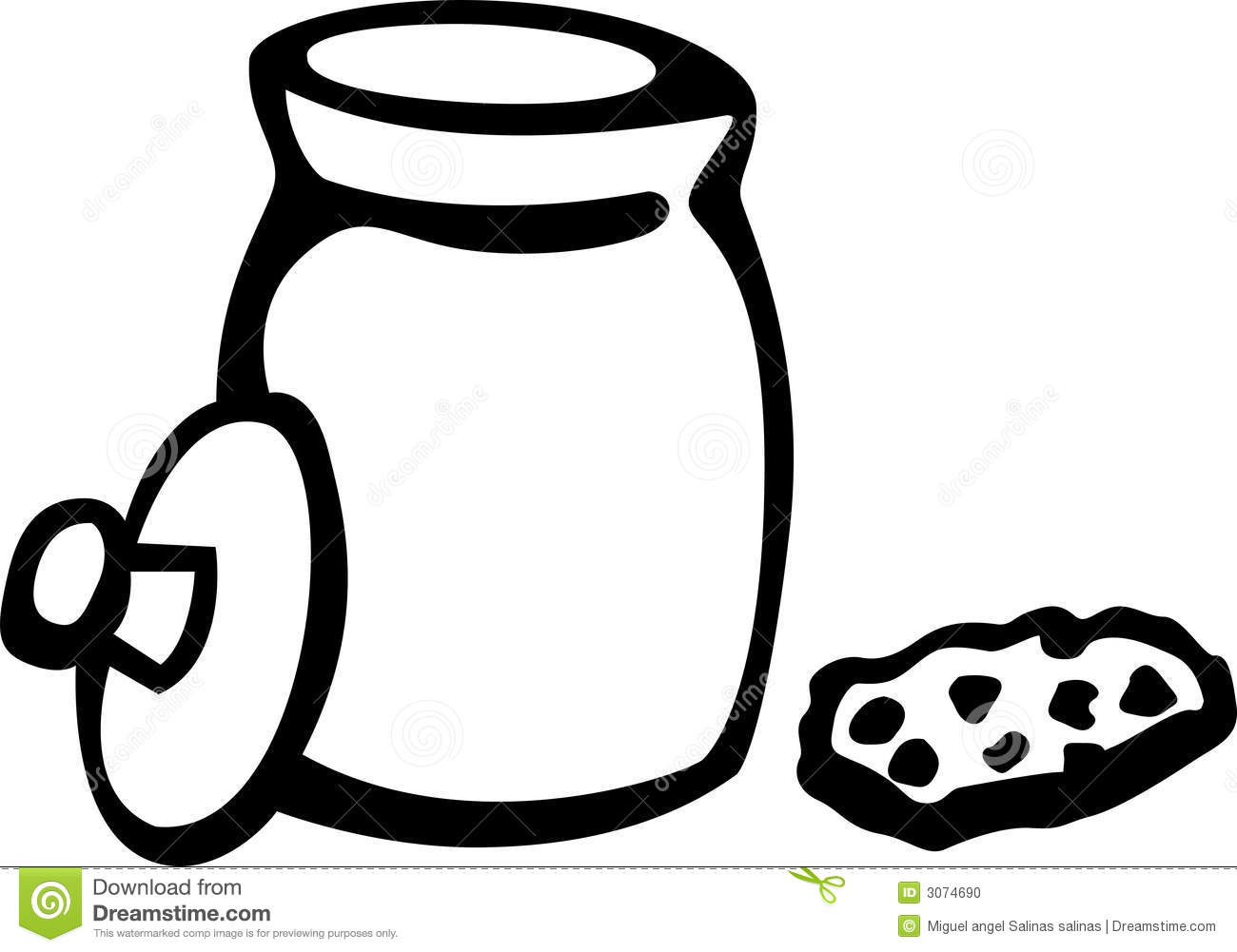 Cookie Jar Clipart Black And White   Clipart Panda   Free Clipart