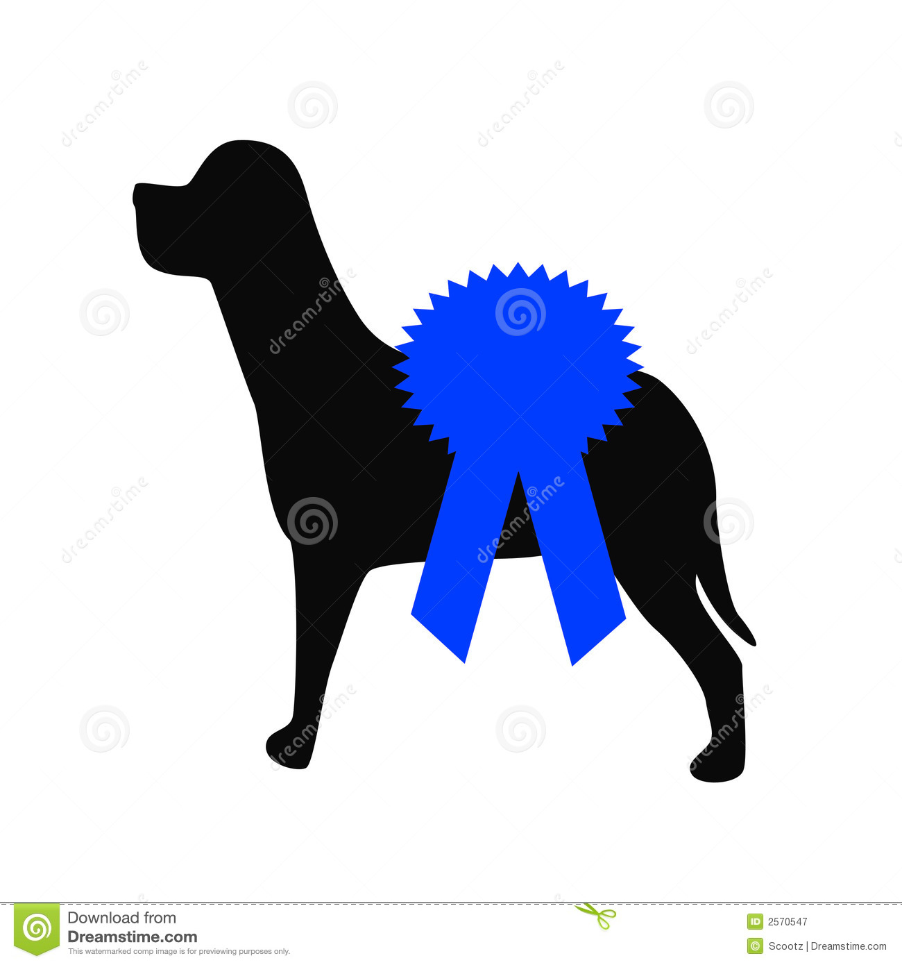 Dog Show Blue Ribbon Royalty Free Stock Photography   Image  2570547