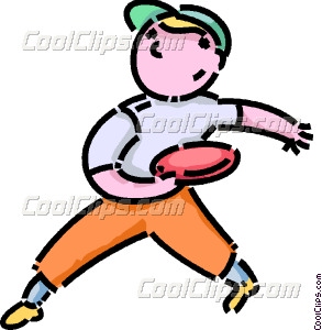 Frisbee Clipart Boy Playing Frisbee