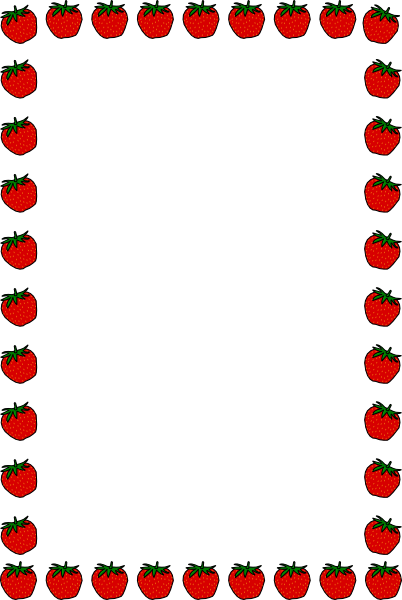 Fruit Border Clipart Free Vector Strawberry Border Clip Art 119270