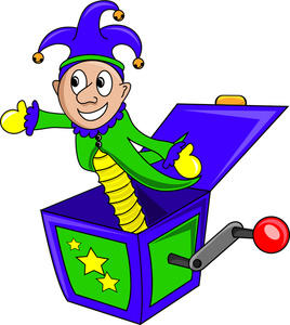Jack In The Box Clipart Image   Jester Jack In The Box Toy   Clipart