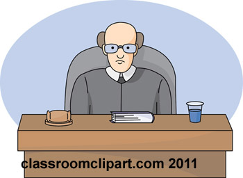 Legal   Legal 1 Judge On Bench In Court   Classroom Clipart