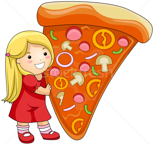 Nina S Pizza Http   Es Stockfresh Com Image 401965 Girl With Pizza